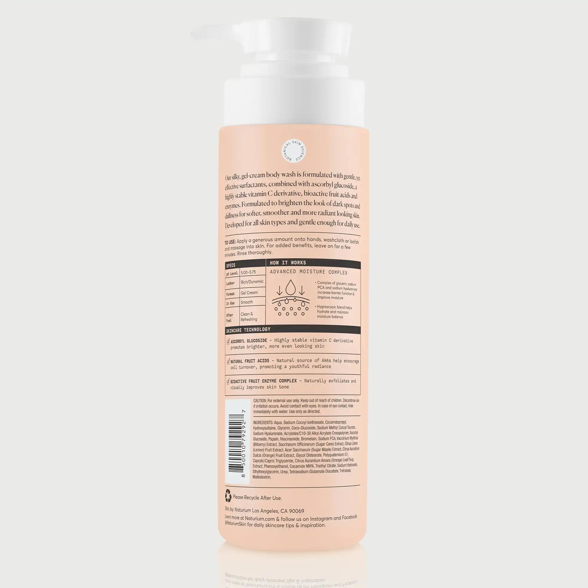 vitamin c body wash ingredients